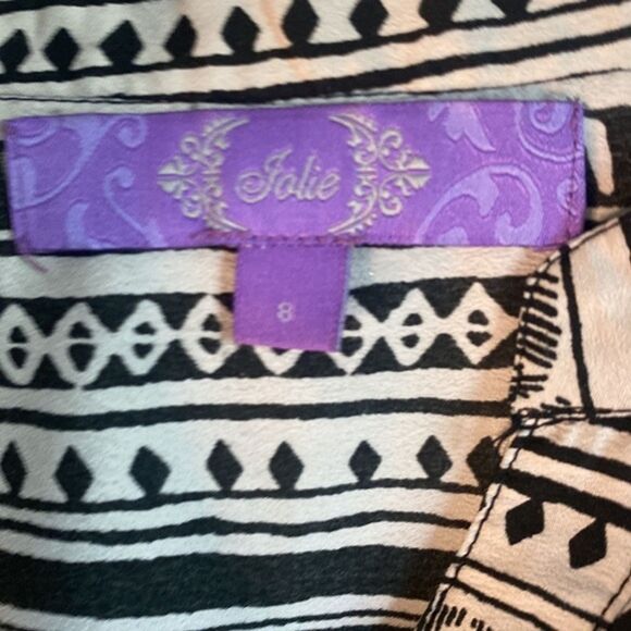 Jolie western dress Boho aztec tribal tank button up 8 women geometric - Picture 6 of 10